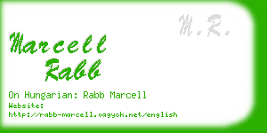 marcell rabb business card